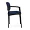 Lesro Lenox Steel Hip Chair Metal Frame, Black, MD Ink Upholstery LS1161 - alternate 2